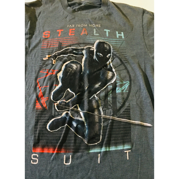 Marvel Comics Spider-Man Stealth Suit t-shirt Men's Size M Night Monkey! - Picture 3 of 4